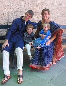 A family pic in our Indian dress at our new school--ASB