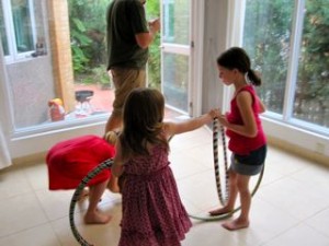 Gigi also wanted to give hula hoops to her guests.