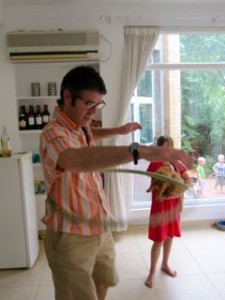 Even Kevin can hula hoop now! 