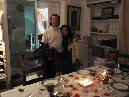 Here's the birthday boy with his fiance!