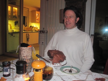 Half a Chocolate Cake and Corky!