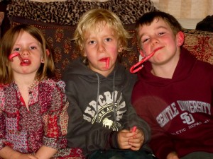 The kids were fully satiated with sugar!