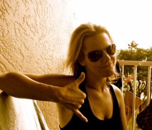 Here's Julie's Howzit! We had a competition going for "who could pose with Howzit the most."  I think she won!