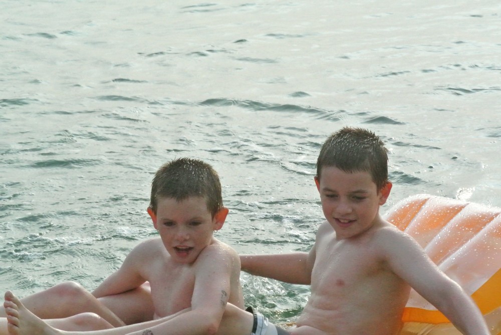 You'd think a large fish was approaching....