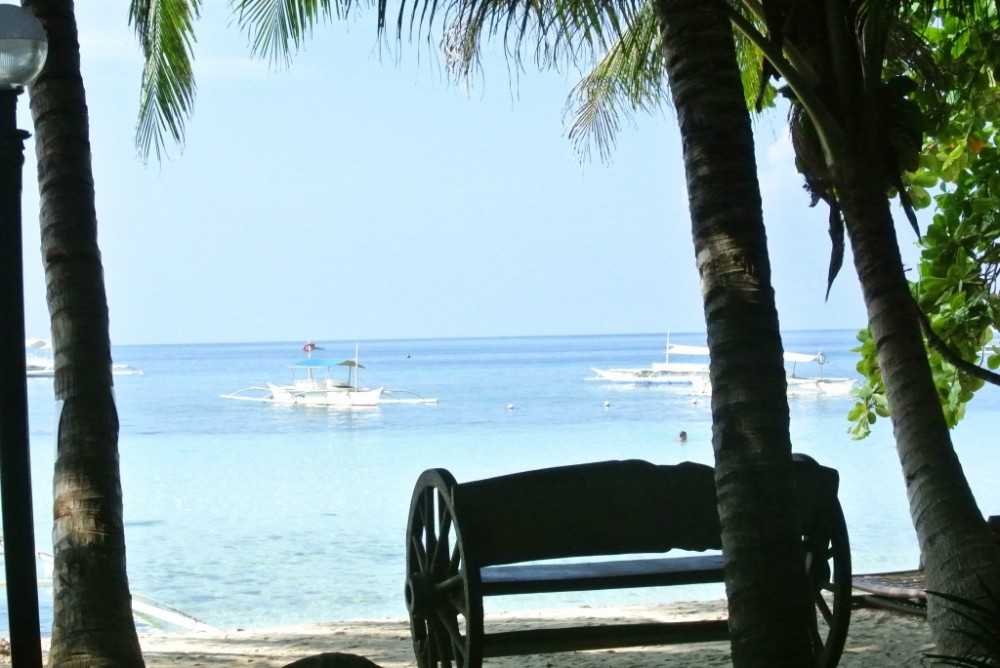 This REALLY was the view from our little cabana porch!