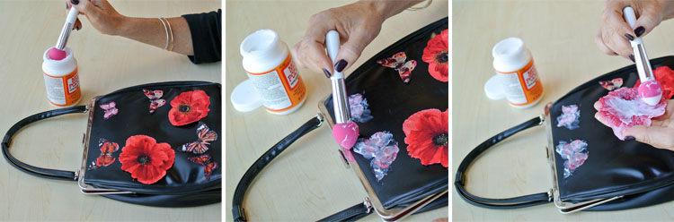 How to paint a thrifted purse - Crafty Chica